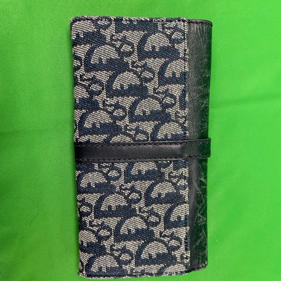 Dior print wallet with coin zipper - Picture 10 of 11